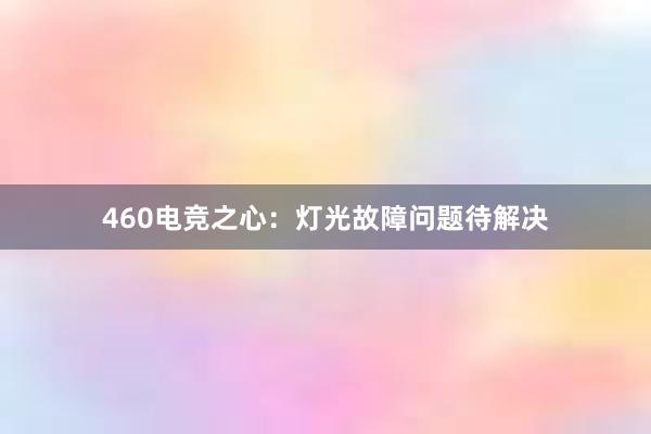 460电竞之心：灯光故障问题待解决