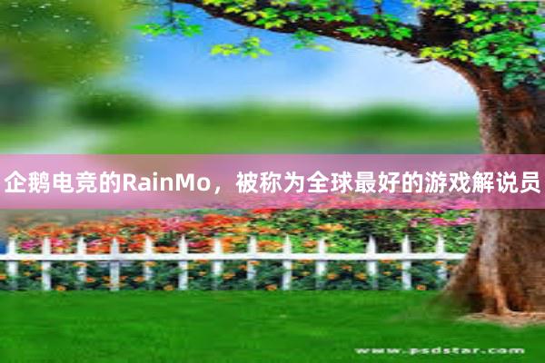 企鹅电竞的RainMo，被称为全球最好的游戏解说员