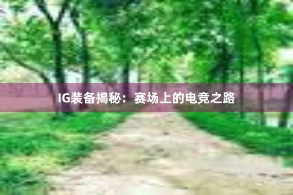 IG装备揭秘：赛场上的电竞之路