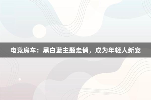 电竞房车：黑白蓝主题走俏，成为年轻人新宠